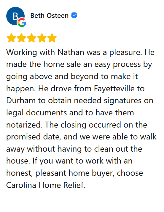 Beth Osteen Google Review